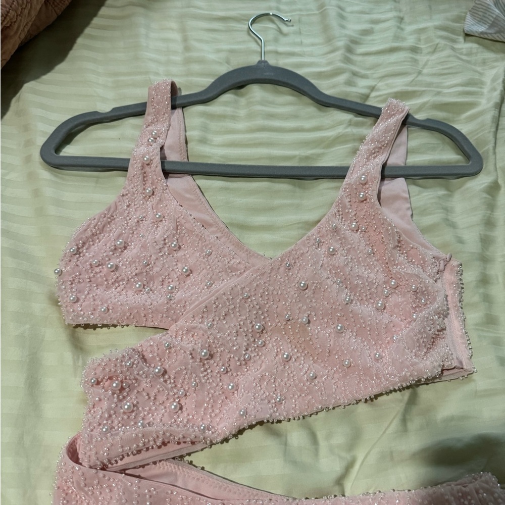 Light pink mini dress